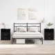 Éjjeliszekrény 2 pcs Musta tammi 50 x 32 x 60 cm Faanyag