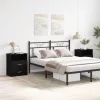 Éjjeliszekrény 2 pcs Musta tammi 50 x 32 x 60 cm Faanyag