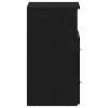 Éjjeliszekrény 2 pcs Musta tammi 50 x 32 x 60 cm Faanyag