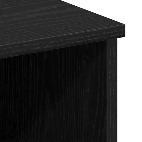 Éjjeliszekrény 2 pcs Musta tammi 50 x 32 x 60 cm Faanyag