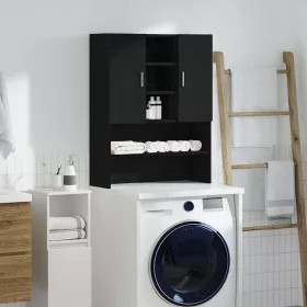 Fekete tölgy mosógépszekrény 70,5 x 25,5 x 90 cm