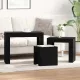 Fészekasztal 3 pcs Musta tammi 61 x 30 x 50 cm Faanyag