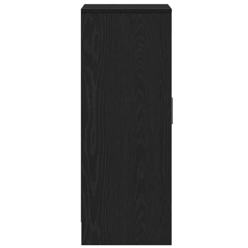 Fekete tölgy szerelt fa cipőszekrény 60x35x92 cm