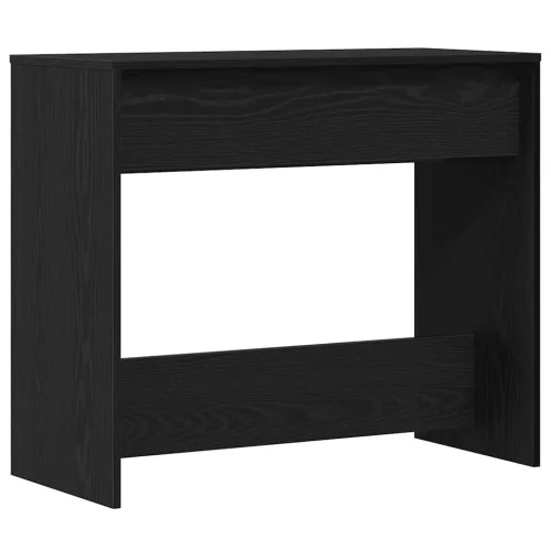 Fekete tölgyszínű szerelt fa dohányzóasztal 89x41x76,5 cm