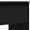 Fekete tölgyszínű szerelt fa dohányzóasztal 89x41x76,5 cm