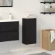 Fekete tölgyfa fali szekrény 32 x 20 x 67 cm