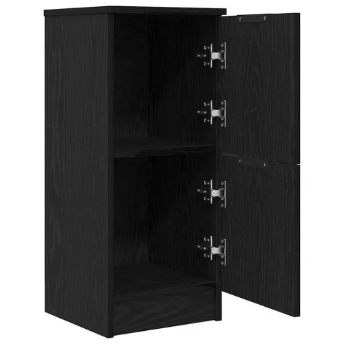 Széf 2 pcs Musta tammi 30 x 30 x 70 cm Faanyag