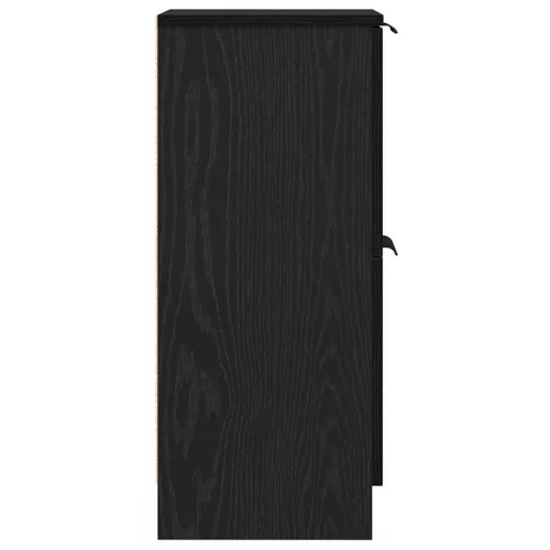 Széf 2 pcs Musta tammi 30 x 30 x 70 cm Faanyag