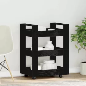 Konyhai kocsi Musta tammi 60 x 45 x 80 cm Faanyag