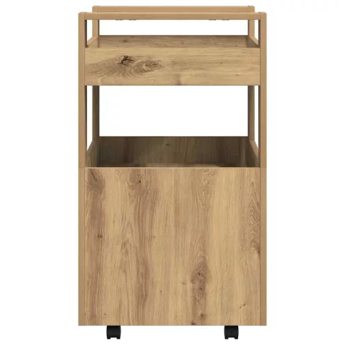 Konyhai kocsi kézműves tölgy 60 x 45 x 80 cm Faanyag