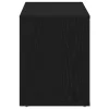 Fekete tölgyfa cipőpad 100 x 35 x 45 cm rétegelt fából