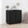 Modern Büfé Oldalszekrény Musta tammi 80 x 34 x 75 cm Faanyag