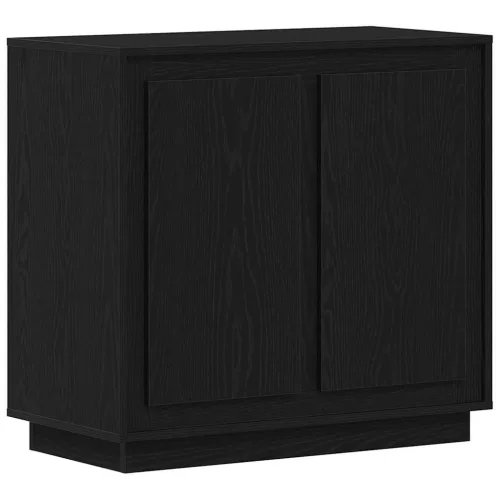 Modern Büfé Oldalszekrény Musta tammi 80 x 34 x 75 cm Faanyag