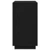 Modern Büfé Oldalszekrény Musta tammi 80 x 34 x 75 cm Faanyag