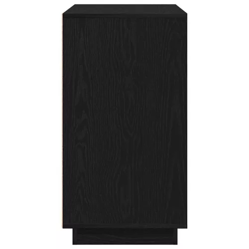 Modern Büfé Oldalszekrény Musta tammi 80 x 34 x 75 cm Faanyag