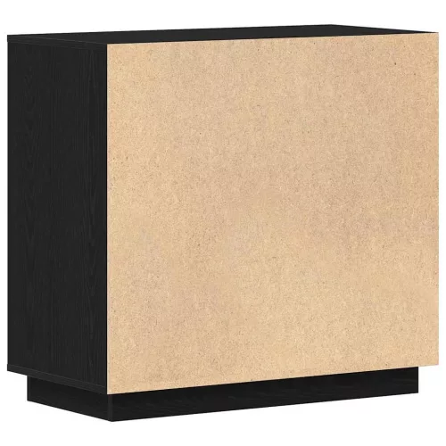 Modern Büfé Oldalszekrény Musta tammi 80 x 34 x 75 cm Faanyag