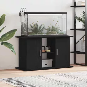 Fekete tölgyfa akváriumállvány 101 x 41 x 58 cm