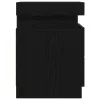 Éjjeli szekrény 2 pcs Musta tammi 35 x 39 x 55 cm Faanyag