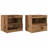 Éjjeli Szekrény fiókkal 2 pcs Régi fa 50 x 40 x 45 cm Faanyag