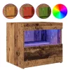Éjjeli Szekrény fiókkal 2 pcs Régi fa 50 x 40 x 45 cm Faanyag