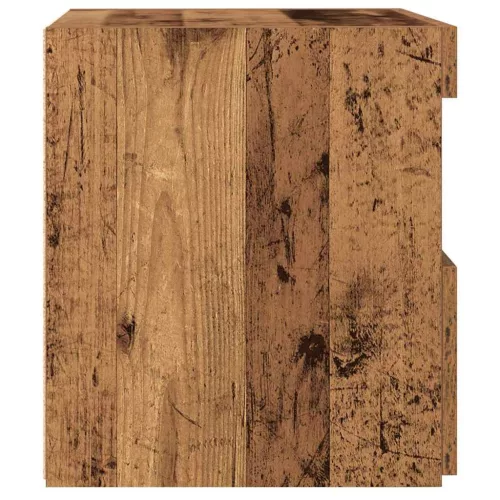 Éjjeli Szekrény fiókkal 2 pcs Régi fa 50 x 40 x 45 cm Faanyag