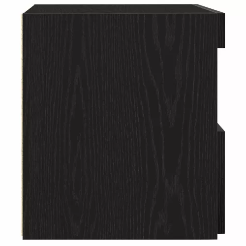 Éjjeli Szekrény 2 pcs Musta tammi 50 x 40 x 45 cm Faanyag