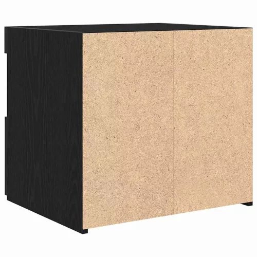 Éjjeli Szekrény 2 pcs Musta tammi 50 x 40 x 45 cm Faanyag