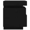 Éjjeli szekrény 2 pcs Musta tammi 40 x 39 x 48,5 cm Faanyag