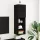 TV szekrény LED -es lámpákkal Fekete 30.5 x 30 x 102 cm Faanyag