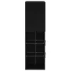 TV szekrény LED -es lámpákkal Fekete 30.5 x 30 x 102 cm Faanyag