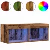 TV szekrény 2 pcs Régi fa 80 x 30 x 30 cm Faanyag