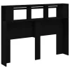 LED ágytámla Musta tammi 140 x 18,5 x 103,5 cm Faanyag