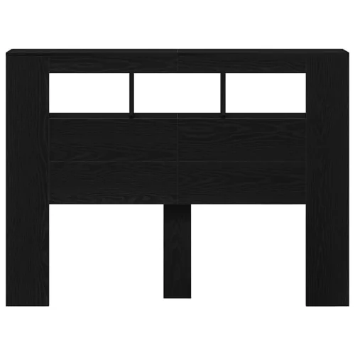 LED ágytámla Musta tammi 140 x 18,5 x 103,5 cm Faanyag
