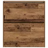 Cipőszekrény tárolóval Régi fa 80 x 21 x 87.5 cm Faanyag