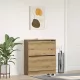 Cipőszekrény tárolóval Füstölt tölgy 80 x 21 x 87.5 cm Faanyag