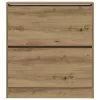 Cipőszekrény tárolóval Füstölt tölgy 80 x 21 x 87.5 cm Faanyag