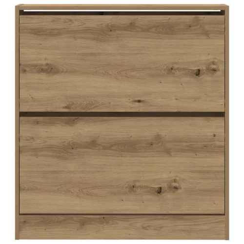 Cipőszekrény tárolóval Füstölt tölgy 80 x 21 x 87.5 cm Faanyag