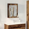 Fürdőszobai tükör polcokkal Régi fa 50 x 12 x 60 cm Faanyag