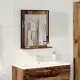 Fürdőszobai tükör polcokkal Régi fa 50 x 12 x 60 cm Faanyag