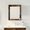 Fürdőszobai tükör polcokkal Régi fa 50 x 12 x 60 cm Faanyag