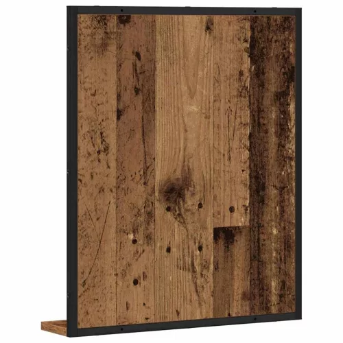 Fürdőszobai tükör polcokkal Régi fa 50 x 12 x 60 cm Faanyag