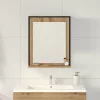 Fürdőszobai tükör kézműves tölgy 50 x 12 x 60 cm Faanyag
