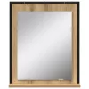 Fürdőszobai tükör kézműves tölgy 50 x 12 x 60 cm Faanyag