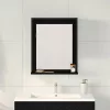 Fürdőszobai tükör polcokkal Musta tammi 50 x 12 x 60 cm Faanyag