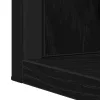 Fürdőszobai tükör polcokkal Musta tammi 50 x 12 x 60 cm Faanyag