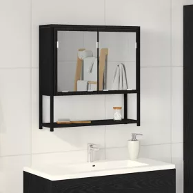   Fürdőszobai tükrös szekrény Musta tammi 60 x 16 x 60 cm Faanyag