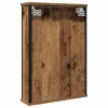 Antik fa szerelt fa fürdőszobai tükör 42 x 12 x 60 cm