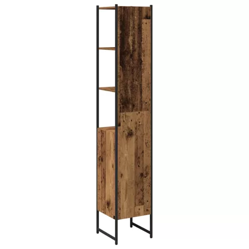 Fürdőszoba Székény polcokkal Régi fa 33 x 33 x 185.5 cm Faanyag