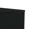 Fekete tölgyszínű dohányzóasztal LED-lámpákkal 50 x 50 x 40 cm