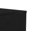 Fekete tölgy dohányzóasztal LED-lámpákkal 90x50x40 cm